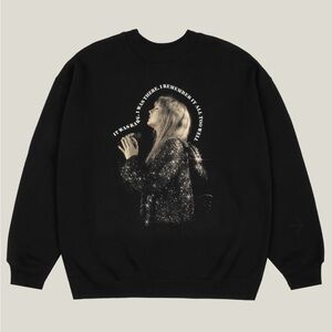 Taylor Swift The Eras Tour All Too Well Live Photo Oversized Crewneck Sweatshirt
